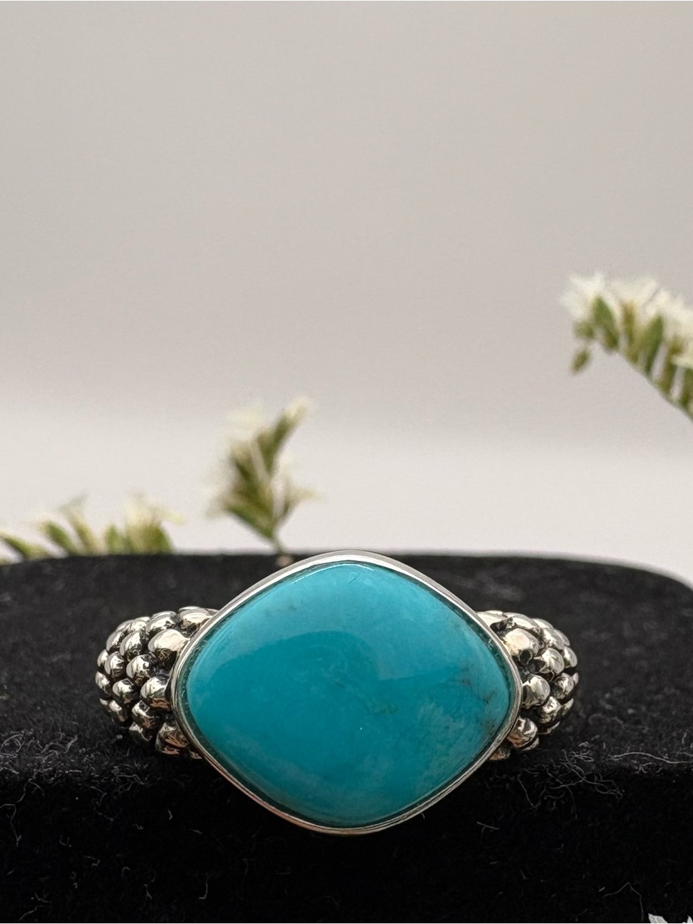 Turquoise sterling Silver Ring - vintage